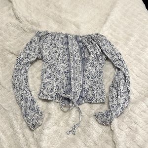 Hollister Strapless Floral Tank Top